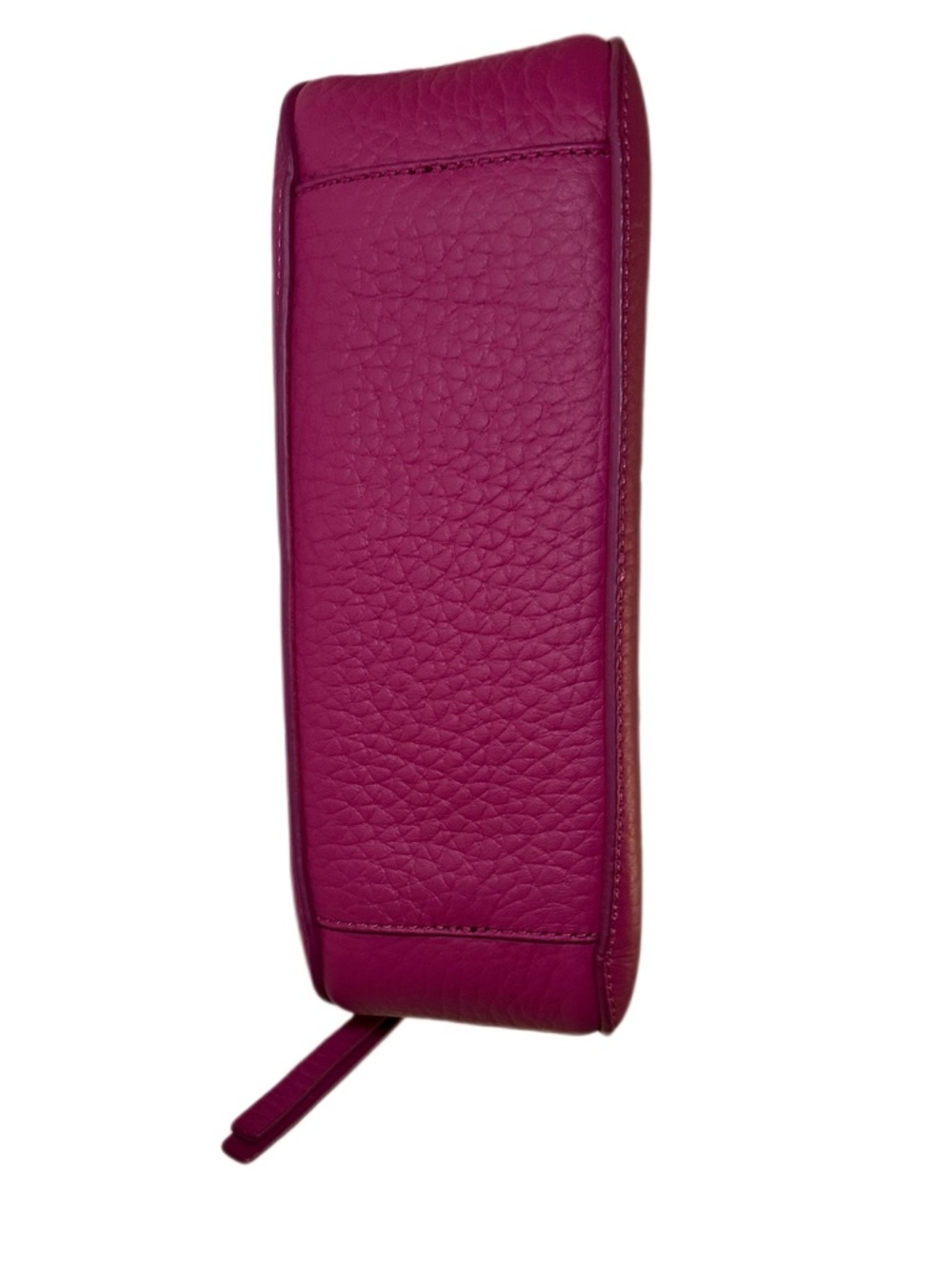 Orciani Magenta Leather Crossbody Bag with Chain Strap - Picture 6 of 8